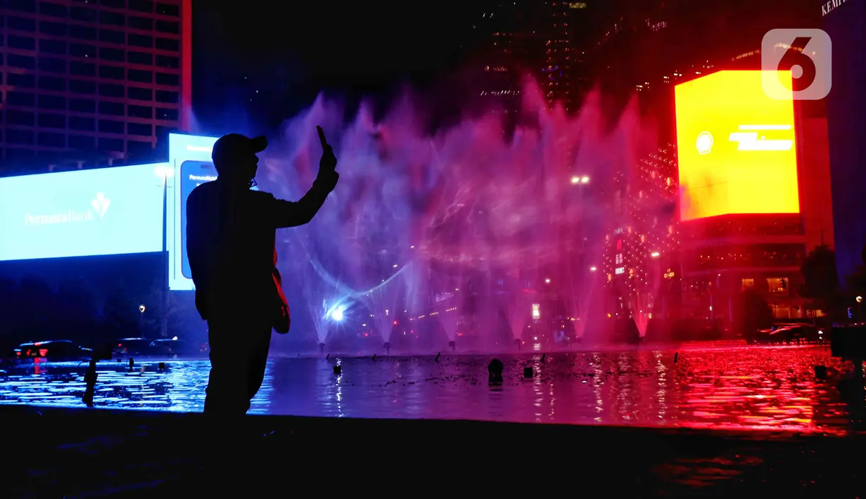 Video mapping ini akan berlangsung hingga 22 agustus mendatang. (Liputan6.com/Angga Yuniar)