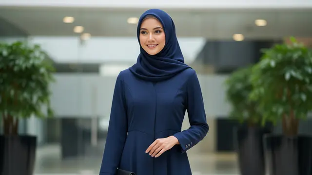 Model Baju Gamis Kerja Wanita Modis