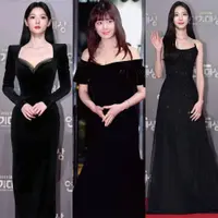 Lihat di sini beberapa potret penampilan para aktor dan aktris Korea Selatan menghadiri SBS Drama Awards 2023 mengenakan outfit serba hitam.