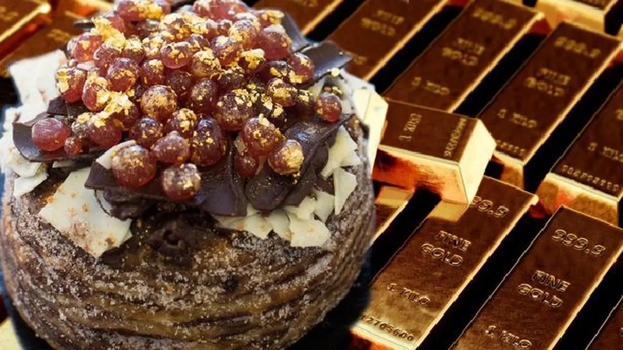 Donat luxury zebra cro dibuat untuk memperingati festival just eat food fest yang bertempat di London.