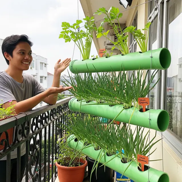 Edible Garden dari Pipa PVC