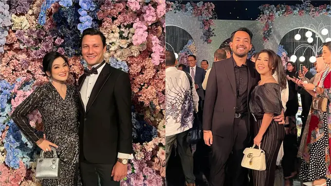 Parade Busana Gelap Pasangan Artis yang Hadir di Resepsi Jessica Mila-Yakub Hasibuan