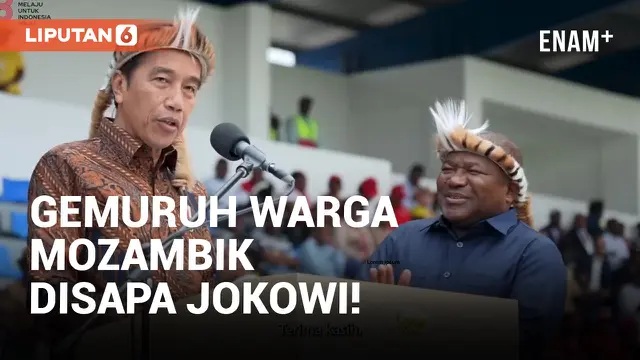 Merakyat, Jokowi Pakai Ikat Kepala Tradisional Afrika