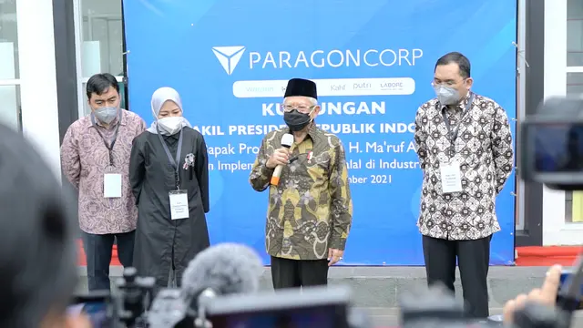Jadi Pionir Industri Kosmetik Halal di Indonesia, Wakil Presiden RI Kunjungi Pabrik Paragon