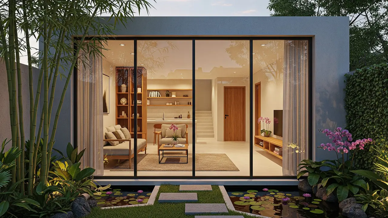Model Rumah Mungil tapi Punya Jendela Besar