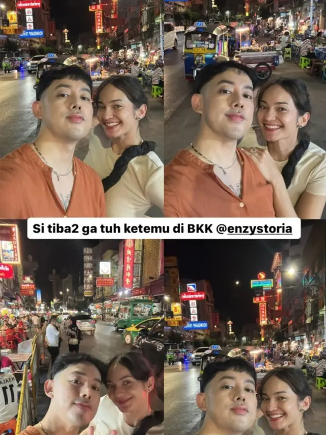 7 Potret Seru Enzy Storia Liburan ke Bangkok, Naik Ojol Hingga Jalan-Jalan ke Museum