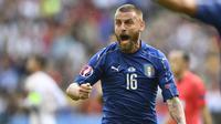 Gelandang tim nasional Italia, Daniele De Rossi. (AFP/Martin Bureau)