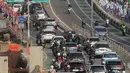 Berkaca saat pandemi COVID-19, penerapan WFH dinilai menurunkan tingkat kemacetan secara drastis. Sehingga, diharapkan kebijakan WFH bisa berjalan bersama pengaturan jam kerja. (Liputan6.com/Herman Zakharia)