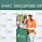 Pegolf Thailand, Jazz Janewattananond keluar sebagai juara SMBC Singapore Open 2019, Minggu (20/1/2019).