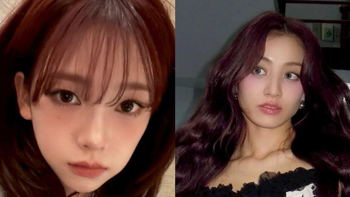 Inspirasi Gaya Rambut Warna Burgundy dari Karina aespa dan Jihyo TWICE untuk Tampil Memukau di Akhir Tahun