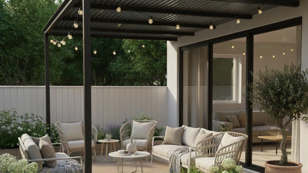 7 Ide Teras Belakang dengan Taman Mini ala Rumah Skandinavia, Spot Nyaman Bersantai