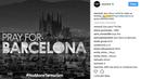 Akun Instagram milik Neymar dengan gambar kota Barcelona serta tulisan Pray Fot Barcelona sebagai bentuk simpatik terhadap korban teror Barcelona. (Bola.com/Instagram/Neymar)