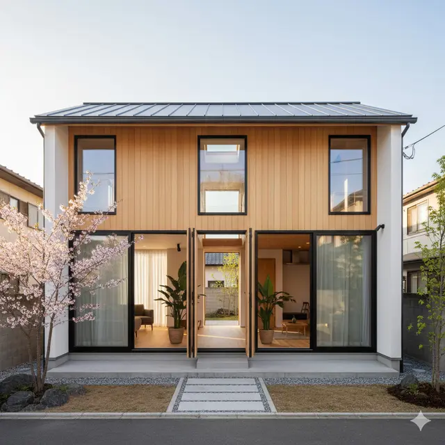 Rumah Minimalis Jepang dengan Ventilasi Silang dan Pencahayaan Alami