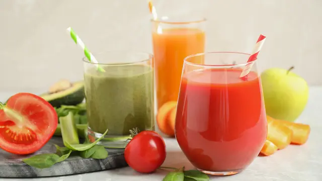 Ilustrasi  jus sayur