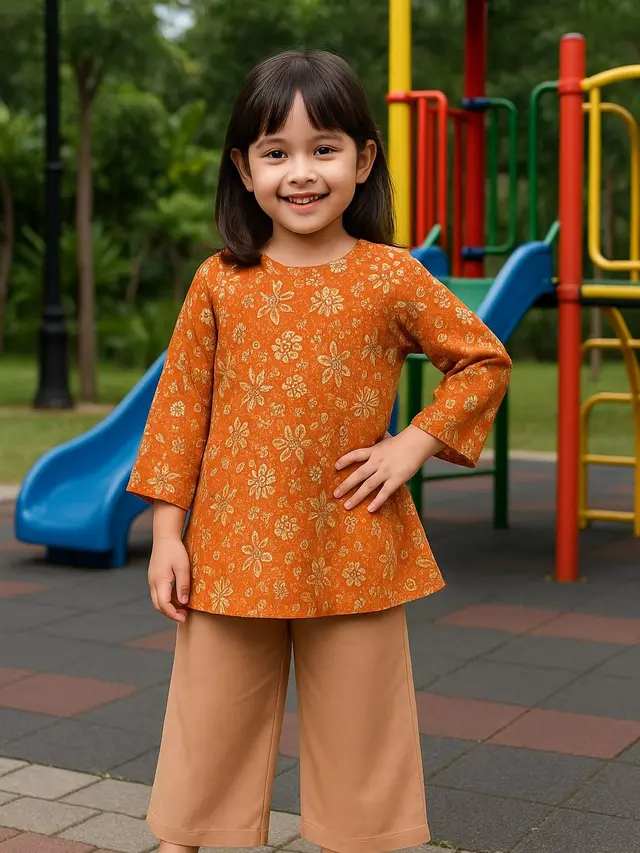 Model Atasan Tunik dan Bawahan Kulot Anak/AI