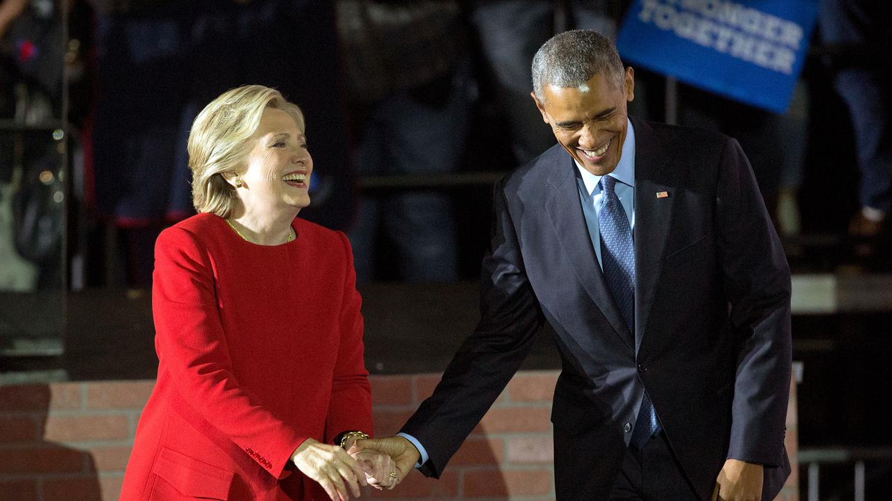 Hillary Clinton dan Barack Obama