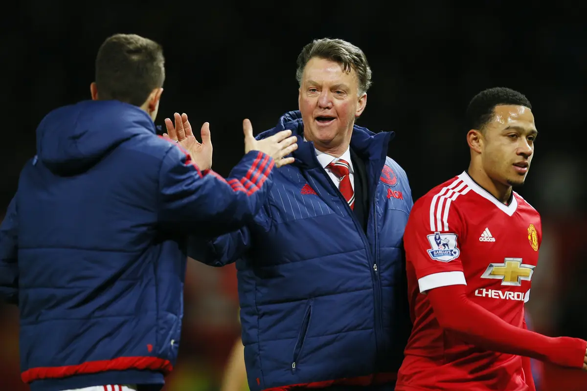 Manajer Manchester United, Louis van Gaal. 