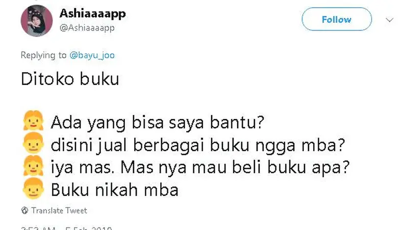 Percakapan Netizen ‘Di Toko Buku’