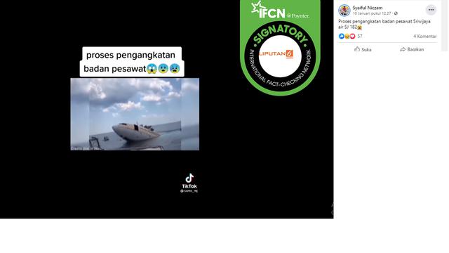 Klaim proses pengangkatan bangkai Sriwijaya Air