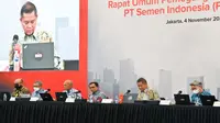 RUPSLB PT Semen Indonesia Tbk (SMGR), Jumat, 4 November 2022. Pemegang saham menyetujui pelaksanaan rights issue Semen Indonesia. (Foto: Semen Indonesia)