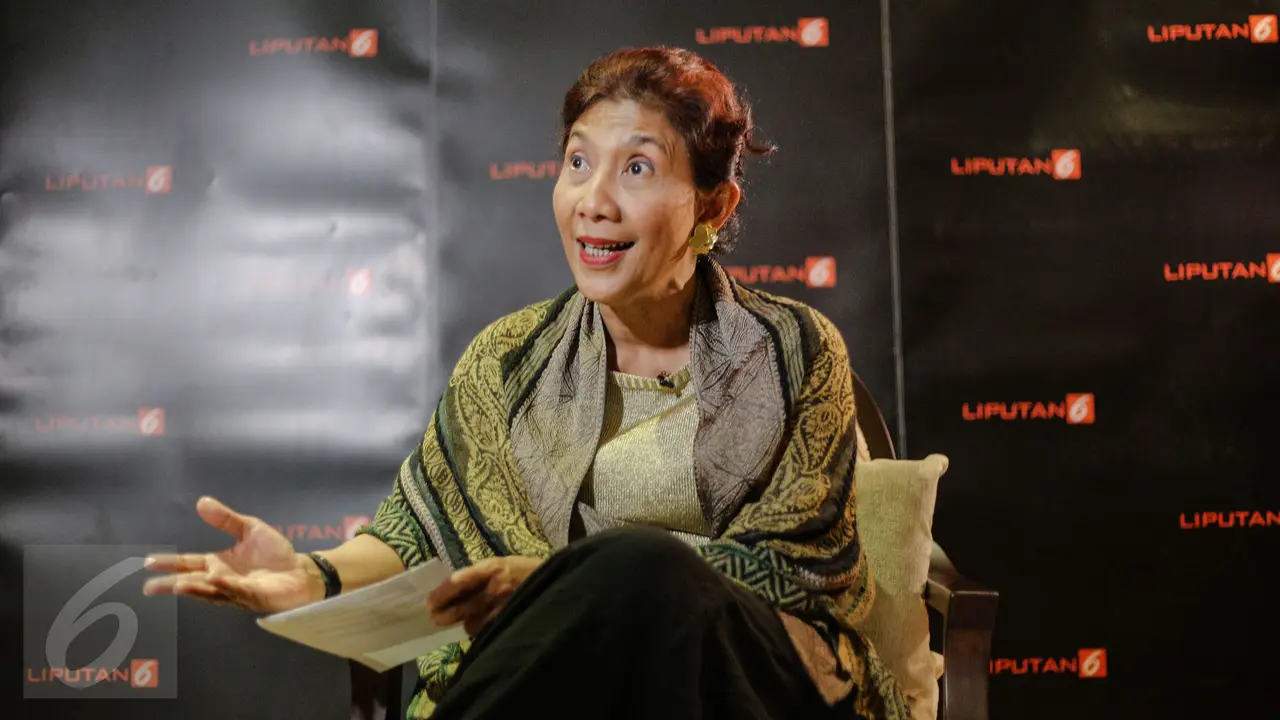 20150625_WAWANCARA EKSLUSIF LIPUTAN6.COM DENGAN MENTERI KELAUTAN DAN PERIKANAN SUSI PUDJIANTI_Jakarta_Susi Pudjiastuti 4