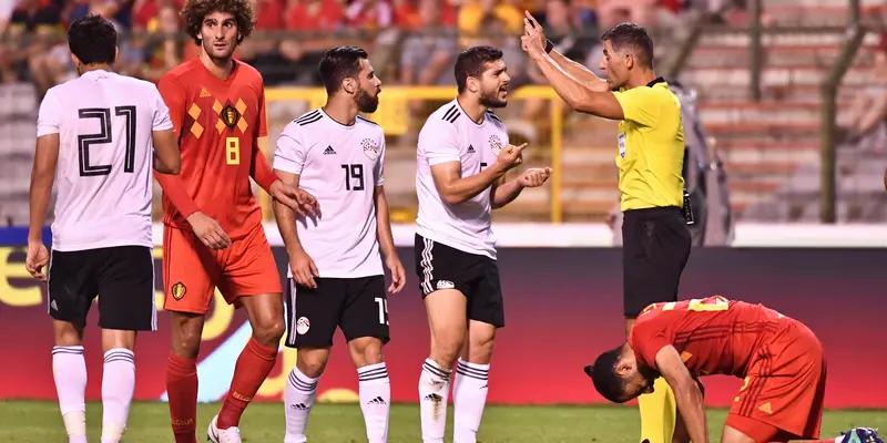 Mohamed Salah Absen, Mesir Kalah 3-0 Atas Belgia
