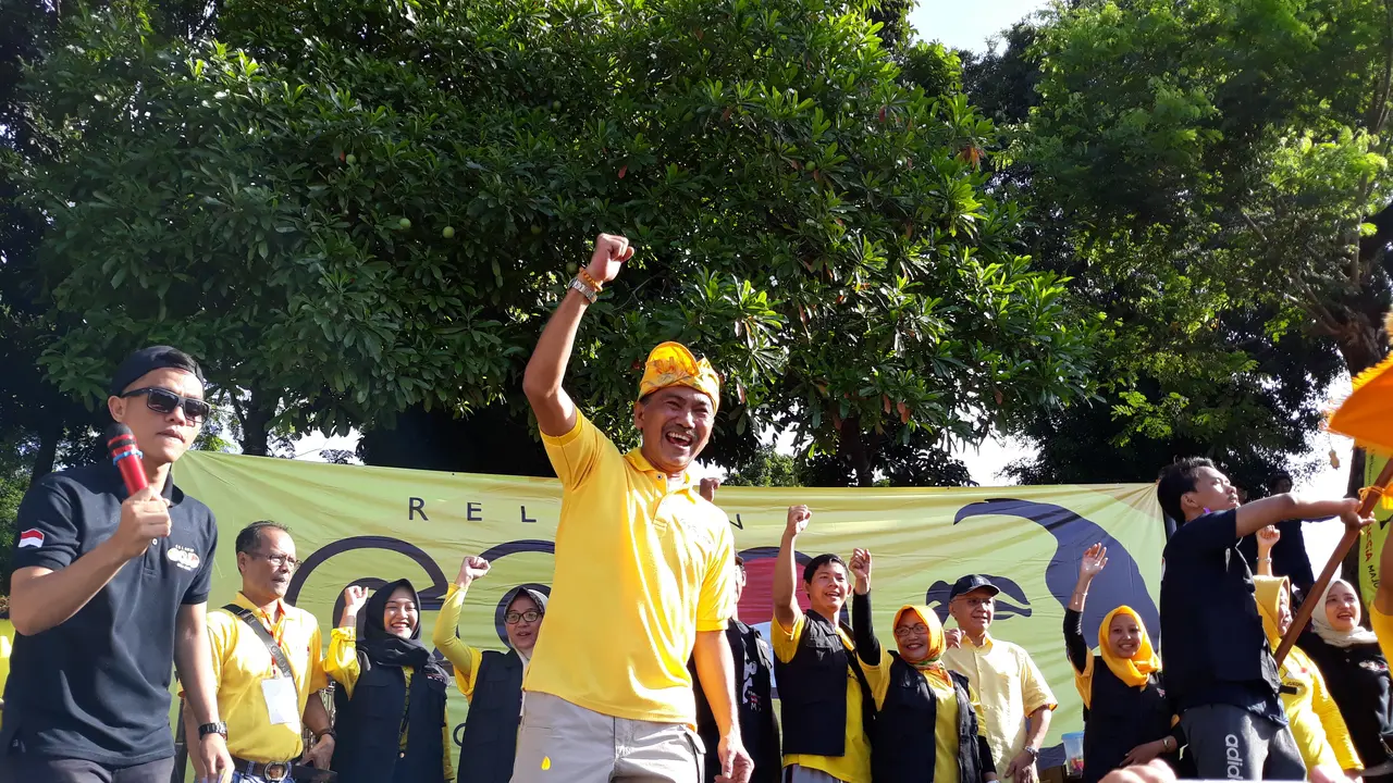 Koordinator Relawan Gojo, Rizal Mallarangeng. (Merdeka.com/Intan Umbari Prihatin)