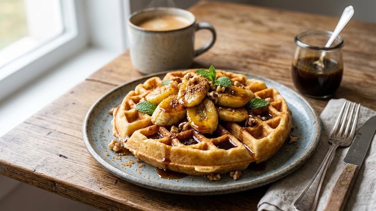 Resep Waffle Pisang dengan Gula Aren, Manis Legit dan Mudah Dibuat