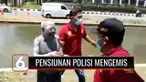 Usai terjaring razia, pensiunan polisi yang menjadi manusia silver dan mengemis mengungkapkan penyesalan dan meminta maaf atas tindakannya. Ia terpaksa mengemis karena terdesak kebutuhan ekonomi.