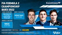Jadwal & Live Streaming FIA Championship Formula 2, Ekslusif 10-12 Juni 2022 di Vidio