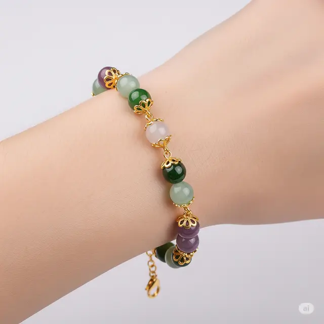 6 Model Gelang Giok Kombinasi Emas yang Elegan dan Mewah