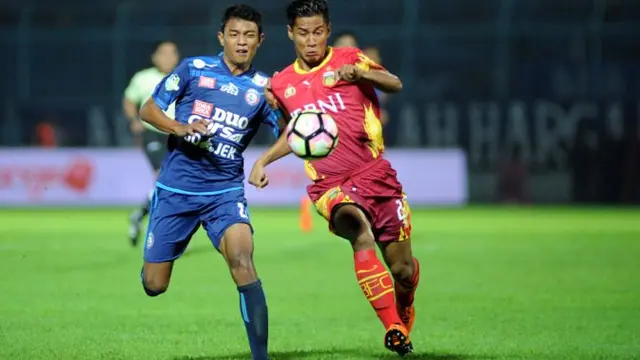 Penyerang muda Arema FC, Dedik Setiawan