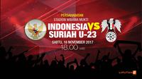 Indonesia vs Suriah  (Liputan6.com/Abdillah)