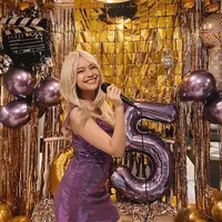 Hanggini rayakan ulang tahunnya yang ke-25 bertemakan Hannah Montana (Instagram/@hanggini)