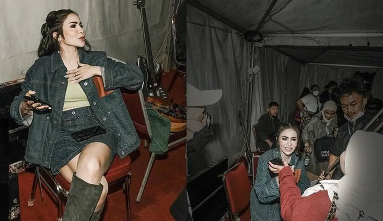 Ini menjadi momen mengharukan bagi Momo Geisha. Kembali tampil setelah lama vakum, kehadirannya ternyata sangat dinantikan. (instagram.com/therealmomogeisha)