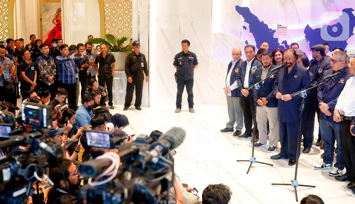 Menurutnya, bantuan hukum terhadap kadernya adalah sebuah kewajiban, terlebih Johnny sendiri merupakan Sekretaris Jenderal Partai NasDem. (Liputan6.com/Angga Yuniar)