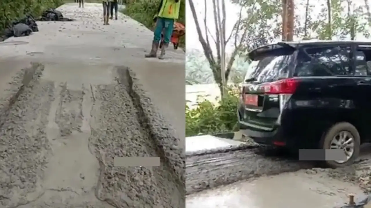 Pengakuan Kadispora Lubuklinggau Usai Mobilnya Menerobos Cor Jalan yang Masih Basah