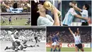 Penampilan Diego Maradona di lapangan selalu dinantikan dan mampu membuat decak kagum para pecinta sepak bola di seluruh penjuru dunia. Berikut potret aksi-aksi sang legenda saat membela timnas Argentina.