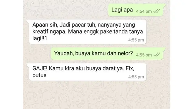 6 Chat Mutusin Pacar Ini Tega Sekaligus Bikin Geregetan