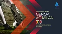 Sudah Berlangsung, Link Live Streaming Genoa vs AC Milan di Liga Italia