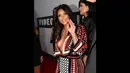 Motif geometris dengan atasan cape milik wanita 33 tahun itu dibuat dari payet-payet yang membuat gaun ini lebih memukau, California, Minggu (24/8/14). (Christopher Polk/Getty Images for MTV/AFP)
