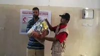 MER-C Bagikan Bantuan Sembako pada Warga Gaza