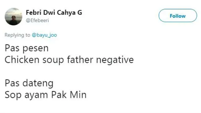 Pesanan makanan 'ajaib' dalam bahasa Inggris, ternyata...