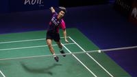 Pebulu tangkis ganda putra Indonesia, Marcus Fernaldi Gideon/Kevin Sanjaya Sukamuljo saat bertanding melawan pebulu tangkis ganda putra Indonesia, Wahyu Nayaka Arya Pangkaryanira/Ade Yusuf Santoso pada babak 32 besar Indonesia Open 2022 di Istora Senayan, Jakarta, Selasa (14/06/2022). (Bola.com/Bagaskara Lazuardi)