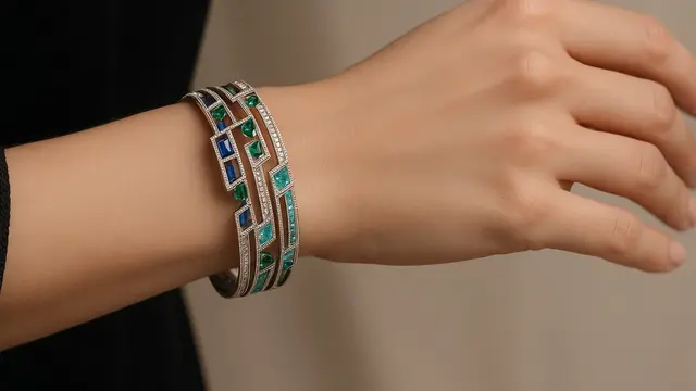 Model Gelang Emas Permata Terbaru Tahun 2025/via ChatGPT