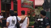 Polresta Barelang (Batam, Rempang, Galang) menangkap delapan orang warga karena melawan petugas saat terlibat bentrokan waktu pengamanan pengukuran lahan untuk pengembangan proyek Rempang Eco City, Kamis (7/9/2023) kemarin. (Liputan6.com/ Ajang Nurdin)