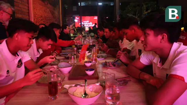Suasana Makan Malam Timnas U-17 Jelang Drawing Piala Dunia U-17