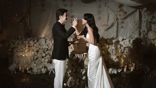 Potret Resepsi Angga Yunanda dan Shenina Cinnamon. (Sumber: Instagram/angga)