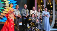 Indonesia Dangdut Awards memberikan apresiasi kepada penyanyi dangdut legendaris Albar, Munif Bahasuan, Keluarga Ellya Khadam dan Keluarga Ida Laila (Liputan6.com/Andrian M Tunay)