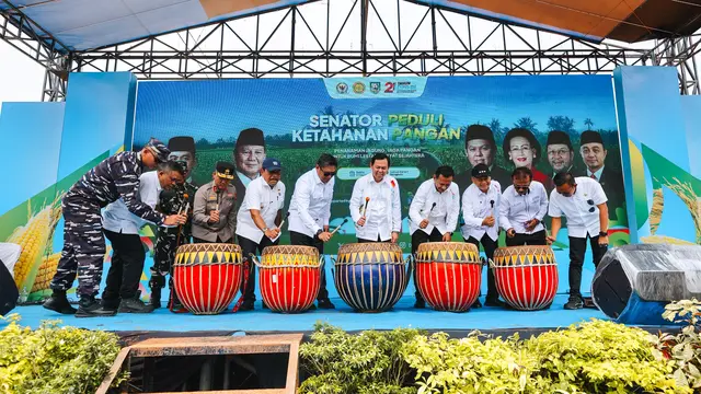 Ketua DPD RI Sultan Baktiar Najamudin meresmikan program Senator Peduli Ketahanan Pangan.